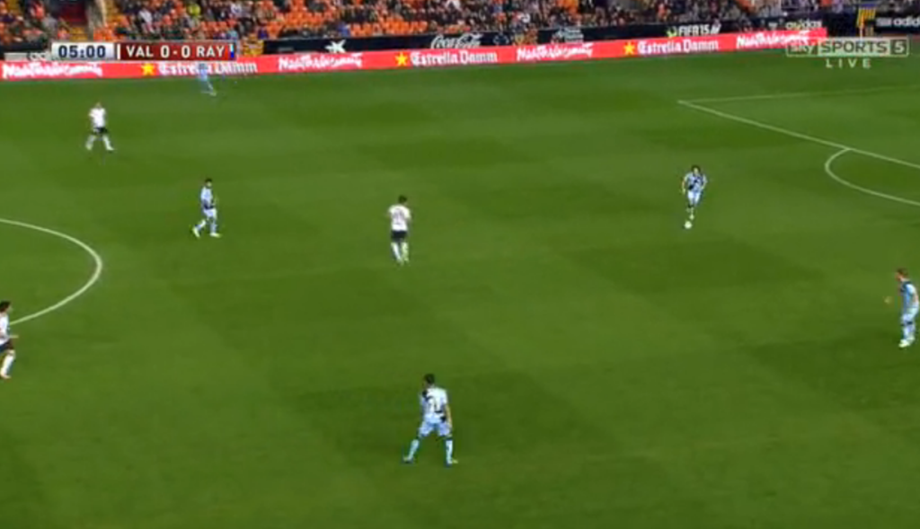 Vallecano building out of the back under Paco Jemez's Positional Play.
