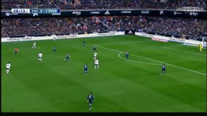 Bale stayed high on the left wing after CR7 switched with him, but Ronaldo didn't move back to defend either