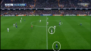 A variation on the left with Marcelo moving inside