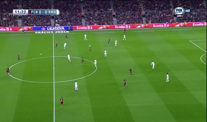Madrid's man-oriented defence.