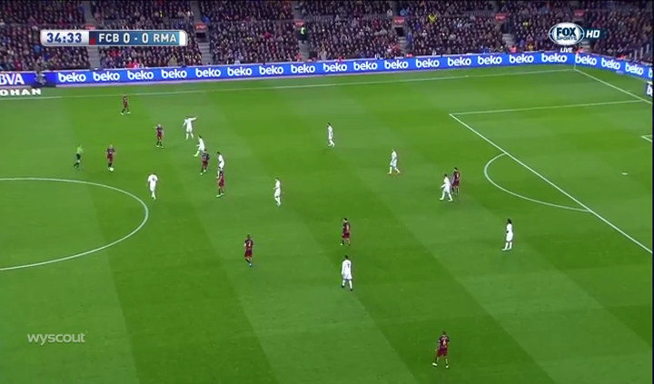 Barcelona's weak spacing.
